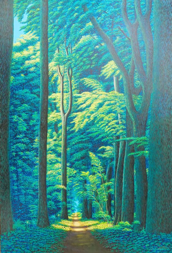 Sentiero nella foresta verde – 130 x 190 cm Art Gallery