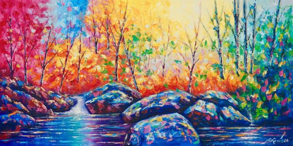 Foresta Colorata – 119 X 60 cm Art Gallery